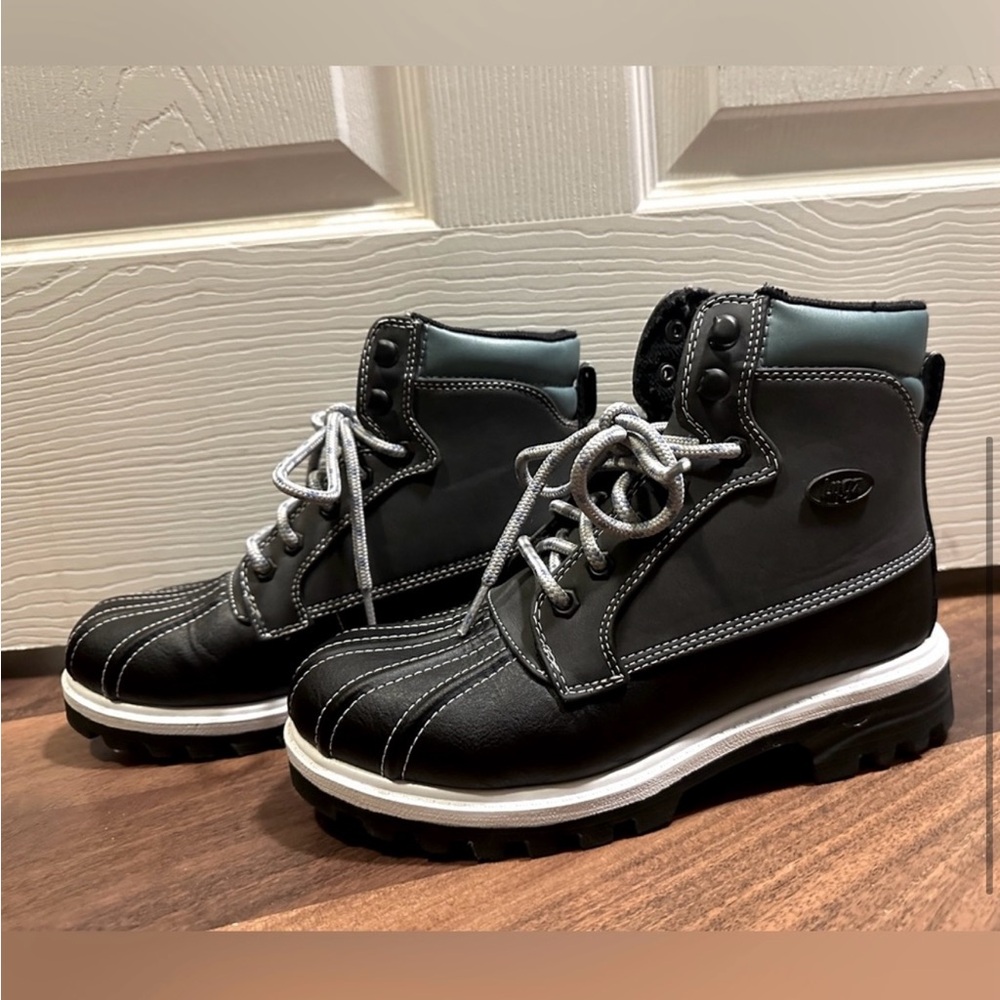 LUGZ black/gray/blue memory foam duck boots. Size 7.5. NWOT! - Picture 3 of 10